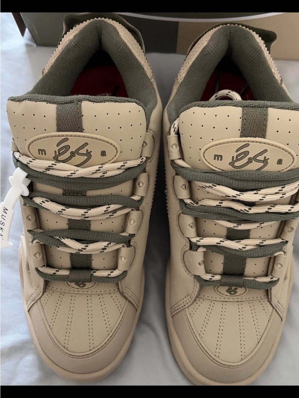 New Autographed 1997 reissue ES Chad Muska black tan green men’s shoes size 10.5 - Picture 2 of 8
